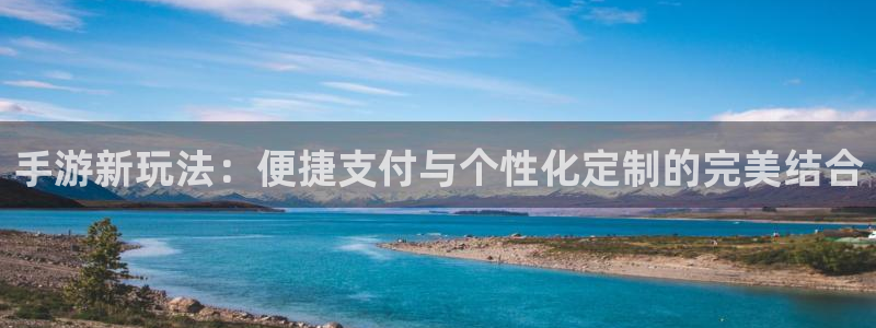巅峰国际官网：手游新玩法：便捷支付与个性化定制的完美结合