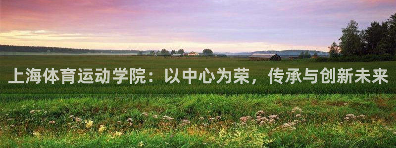 风速体育app：上海体育运动学院：以中心为荣，传承与创新未来